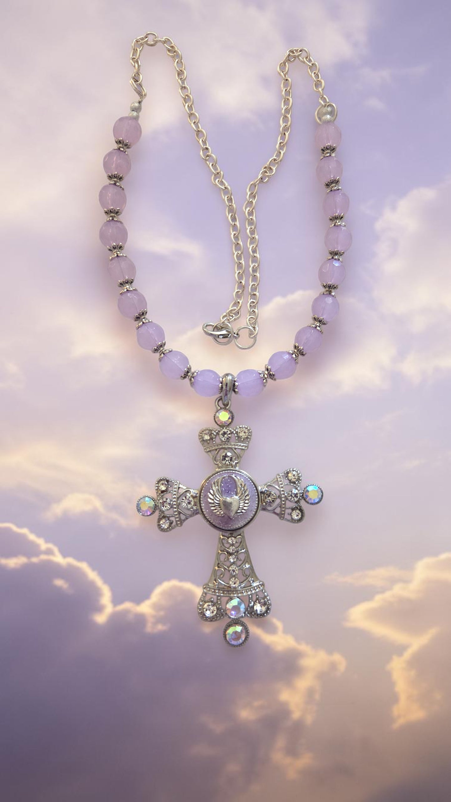 Purple Pendant Necklace #5006