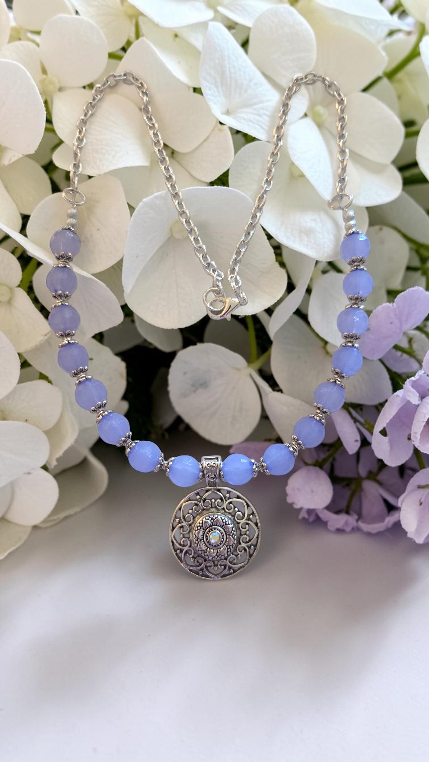 Blue Pendant Necklace #5005