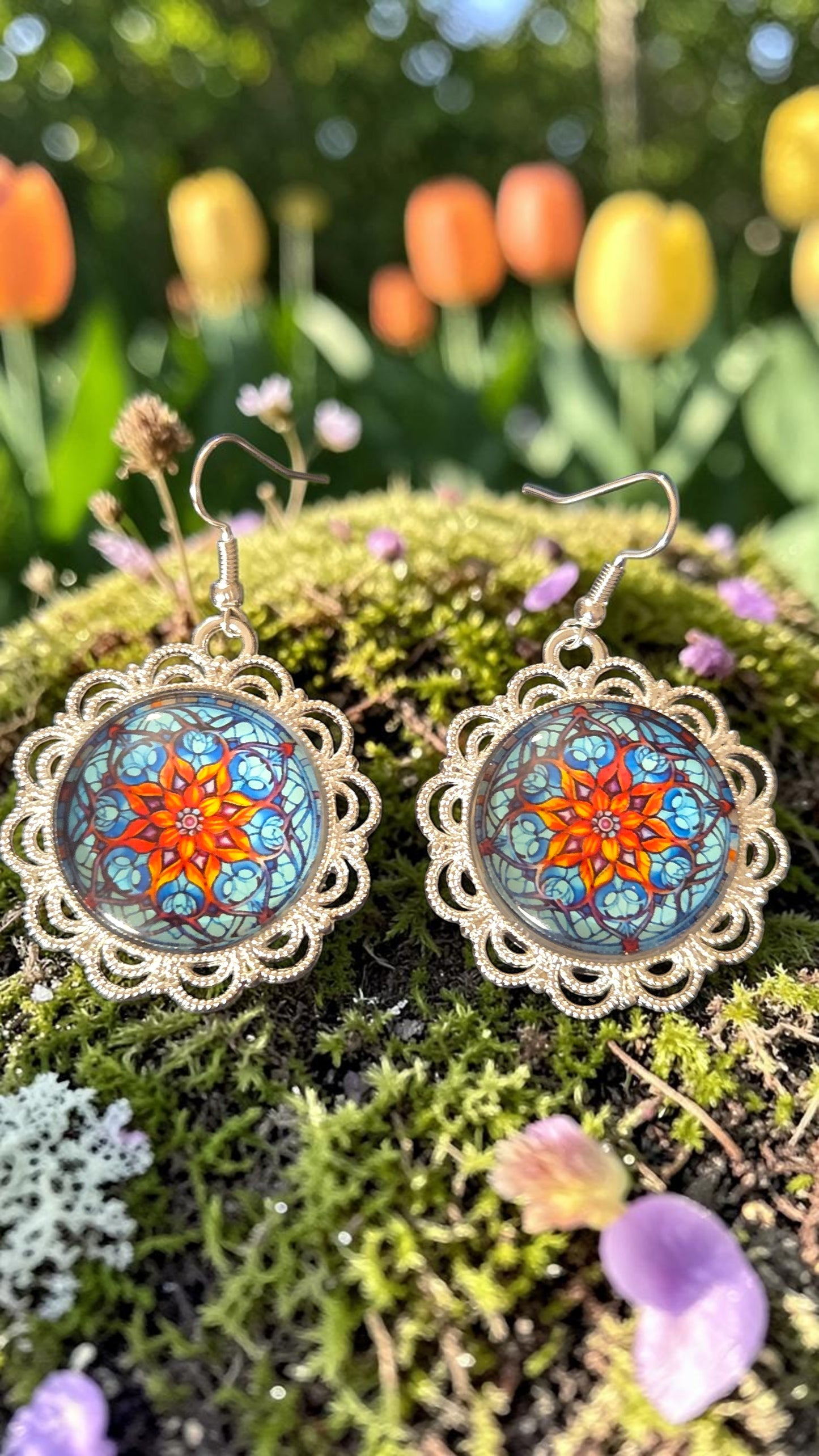 Mandala Earrings #5026
