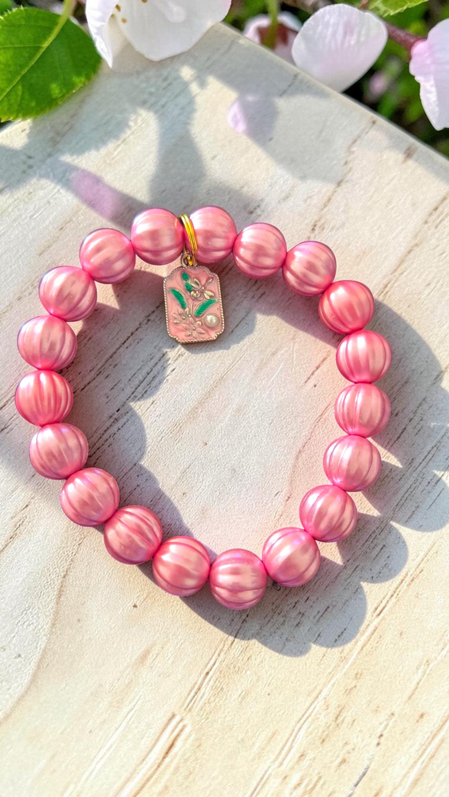 Flower Charm Bracelet #5053