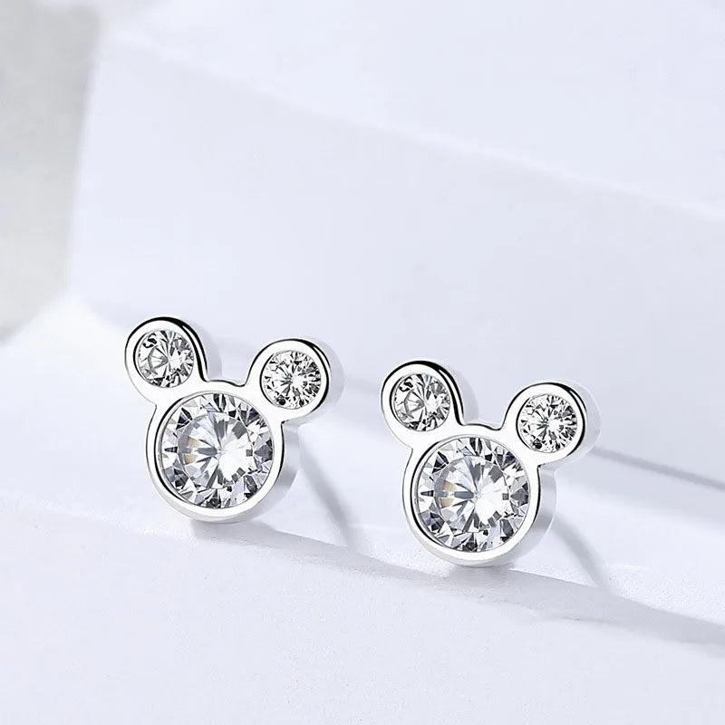 New 925 Sterling Silver Earrings Sparkly Zircon for Women Fashion Wedding Engagement Party Jewelry Gifts