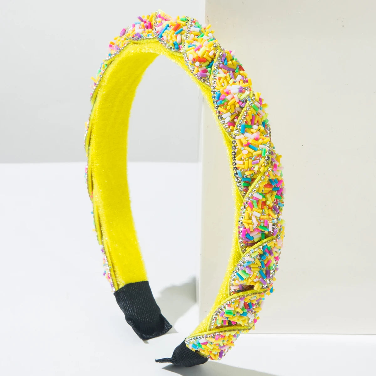 New Baroque Headband From Europe and America, Sweet Candy Colored, Cute Woven Headband, High Skull Top, Beautiful Headband