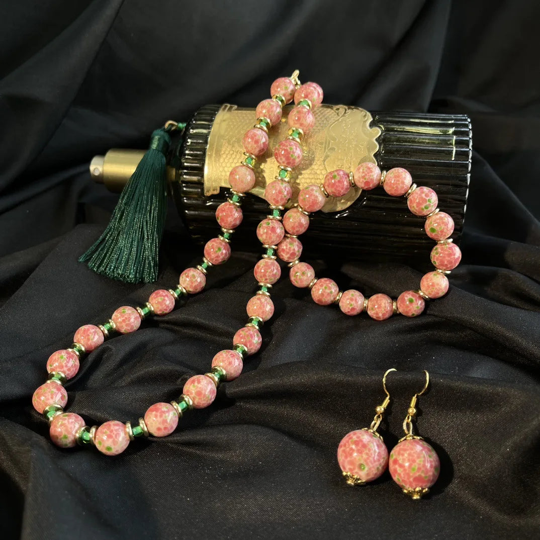 NISHIZAWA Pink Flowers Earrings for Women Beaded Vintage Court Style Elegant Jewelry Fashion Sweet Exquisite Aretes De Mujer