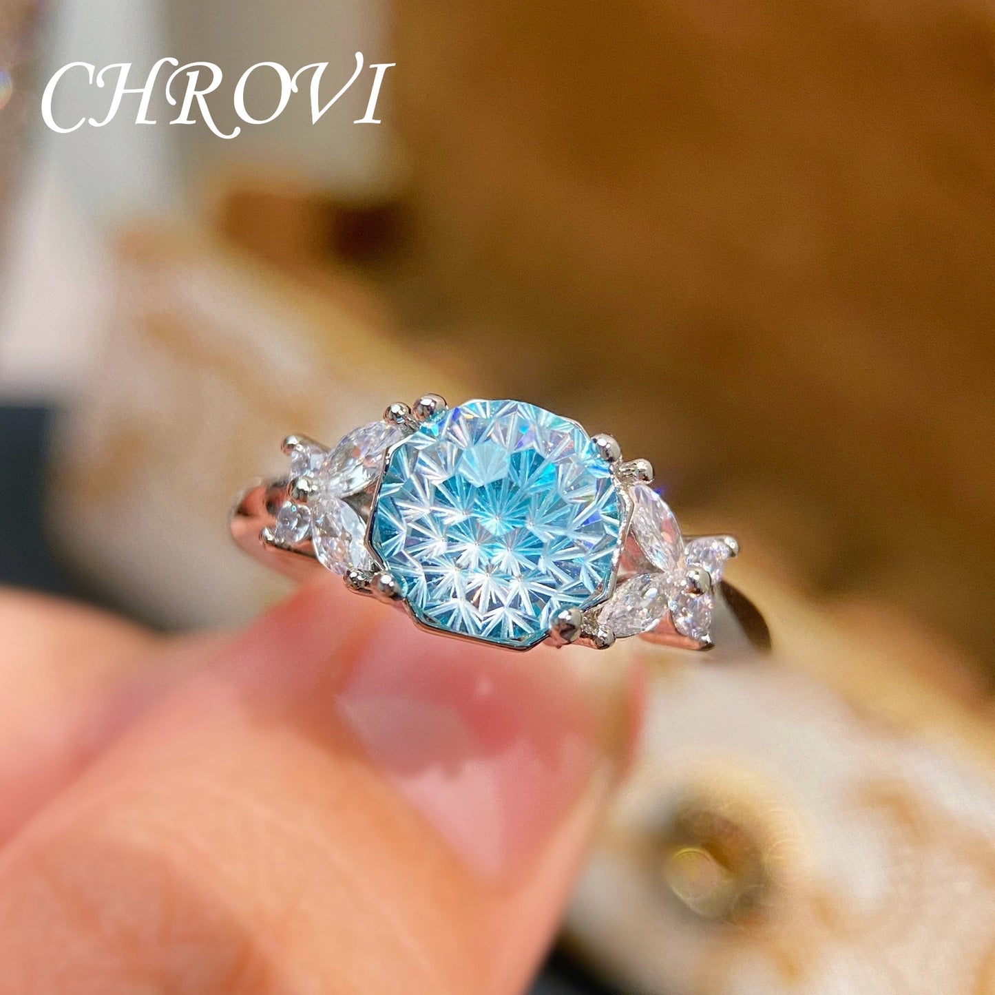 Fashion 925 Sterling Silver Light Luxury Butterfly Full Diamond Ring for Women ,mens rings
