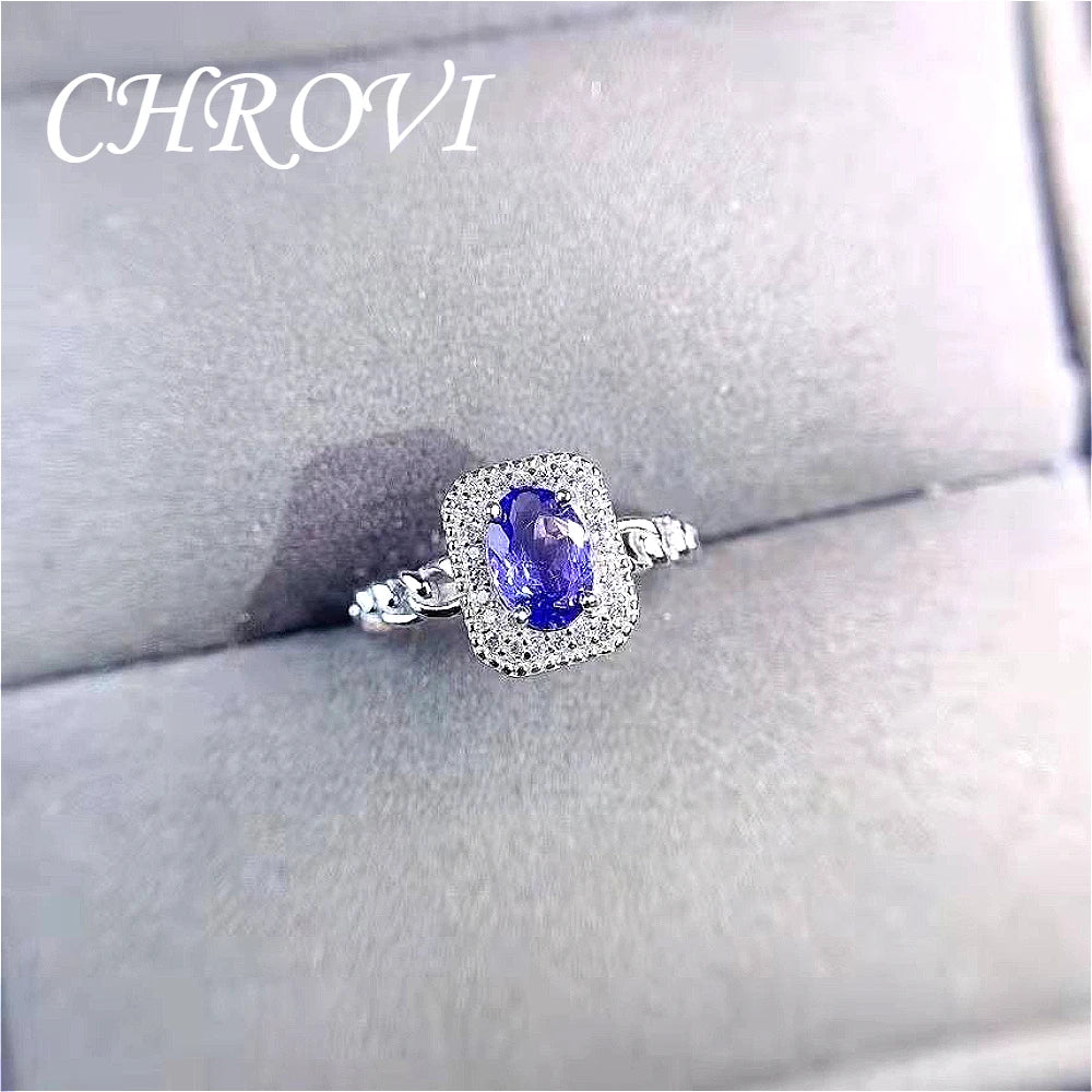 New 925 pure silver minimalist versatile purple diamond ring - full-cut open-ended precious stone women's ring