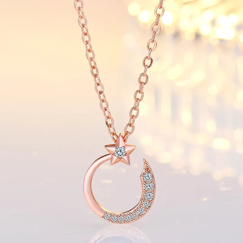 925 Sterling Silver Necklace Pendant Romance Heart Zircon High Quality For Woman Fashion Wedding Engagement Jewelry Gift
