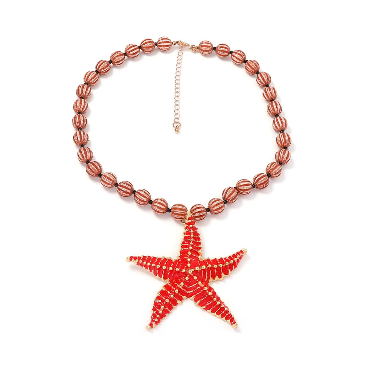 2026 Summer Beach Vacation Style Ocean Lobster Crab Pendant Colorful Beaded Necklace