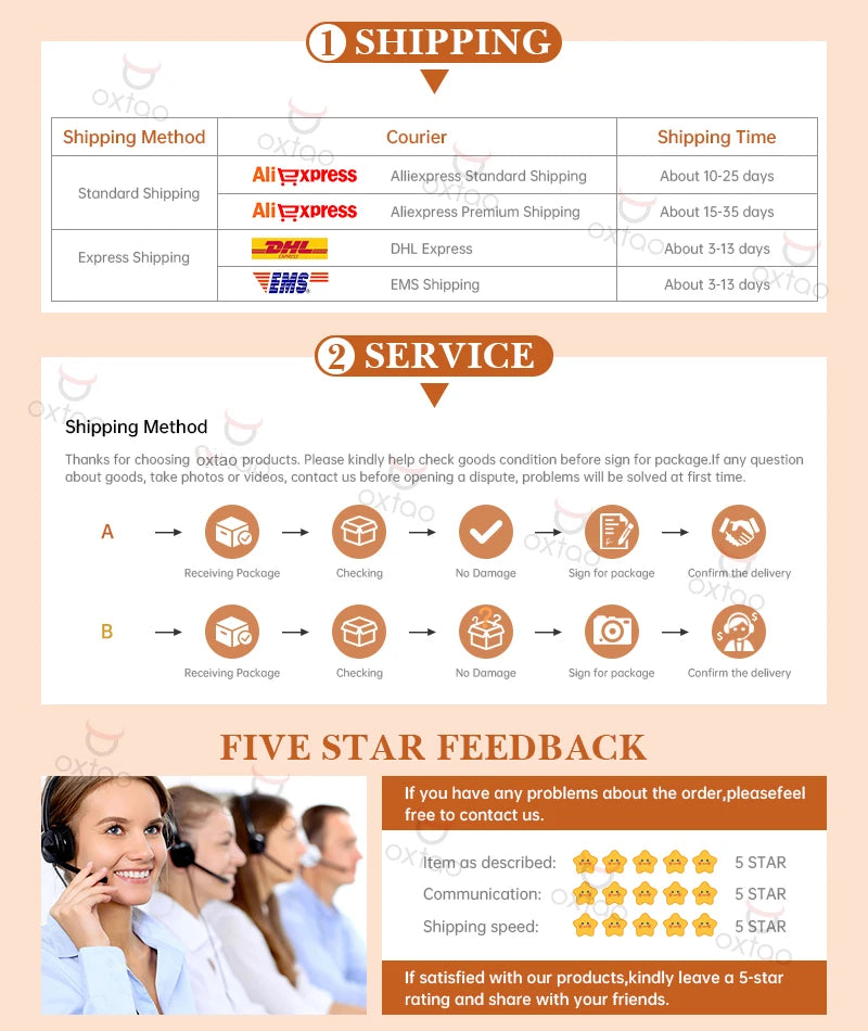 OXTAO Luxury Oval Cut Moissanite Ring 3CT D VVS1 Anniversary Gifts 3-Stone Stackable Wedding Bands Women Jewelry 14K Gold Filled