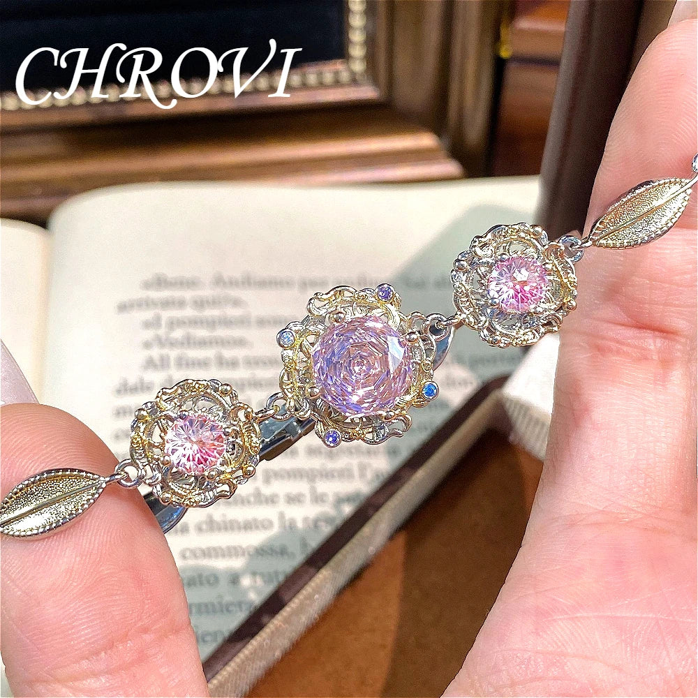 Luxury-Style 925 Sterling Silver Octagonal Millennium Rose Beaded Hand Chain for Women - Fashionable and Versatile Accessory