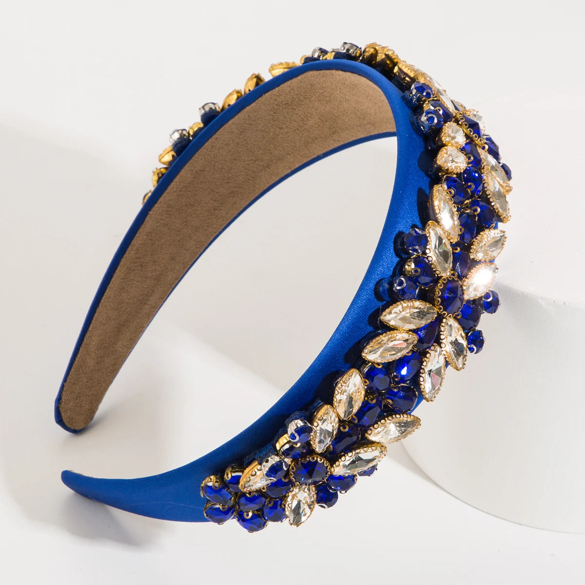 New Style Hair Band, Heavy Craftsmanship, Fashionable Baroque Rhine Stone Band, Women's Wide Brimmed Retro Hair Accessories