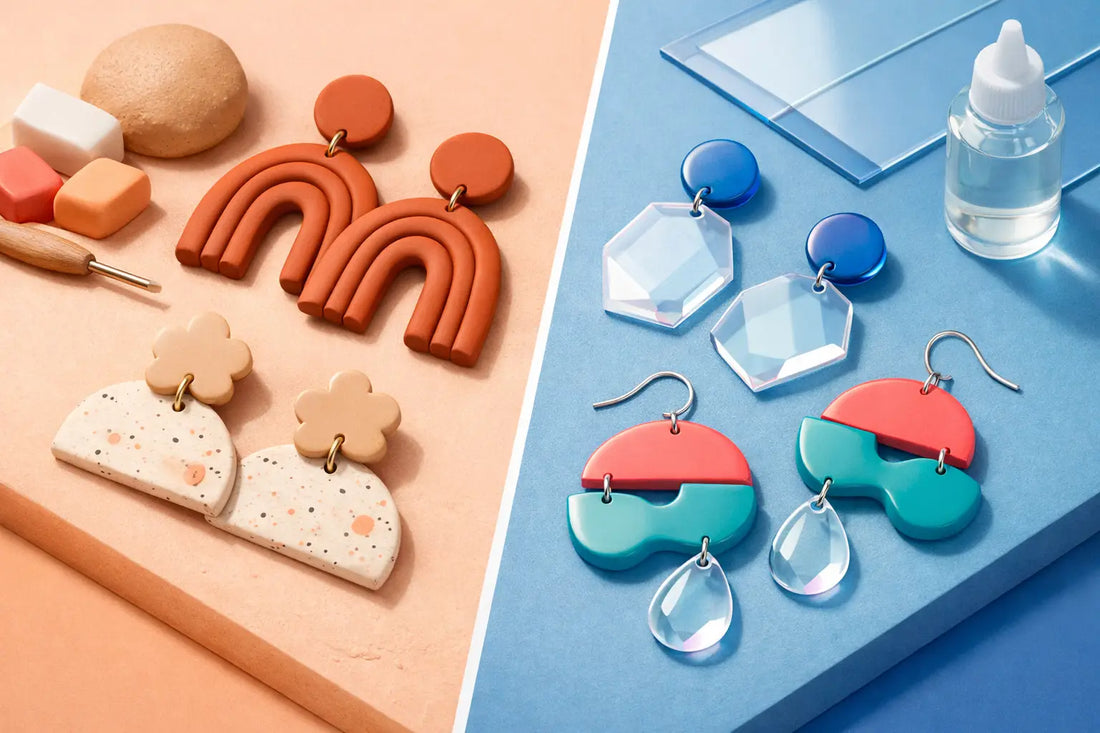 Clay Earrings vs Acrylic Earrings