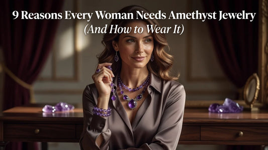 Professional header image for list-based article: 9 Reasons Every Woman Needs Amethyst Jewelry (And How to ...
