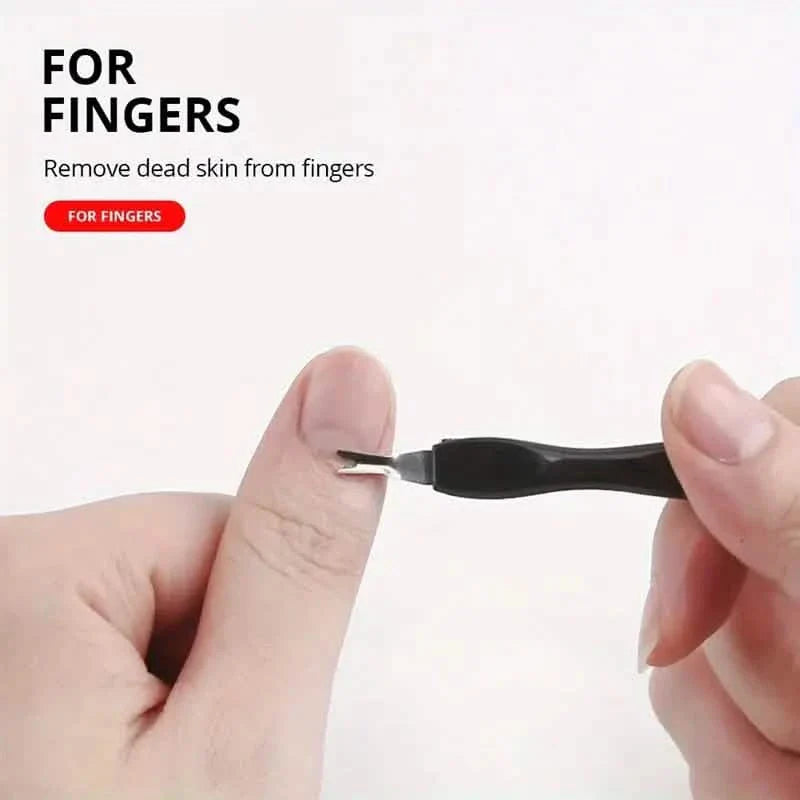 10-Piece Set: Stainless Steel Foot Care Kit - Portable Pedicure & Manicure Set