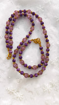 Purple Beaded Jewelry Set   #4752