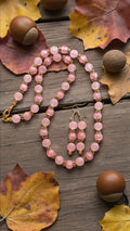 Pink Beaded Jewelry Set   #4759