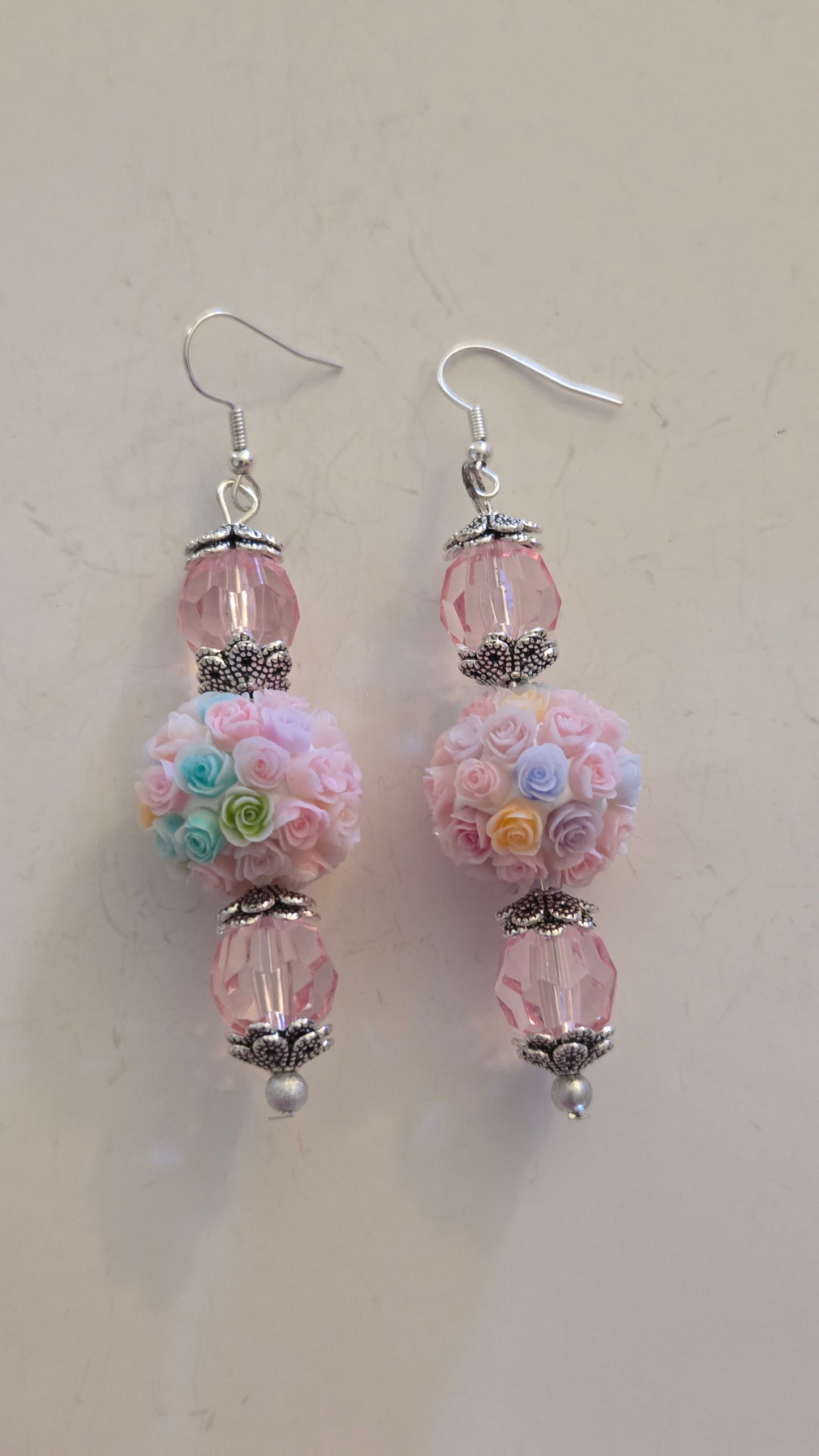 Flower Bead Earrings  #4804