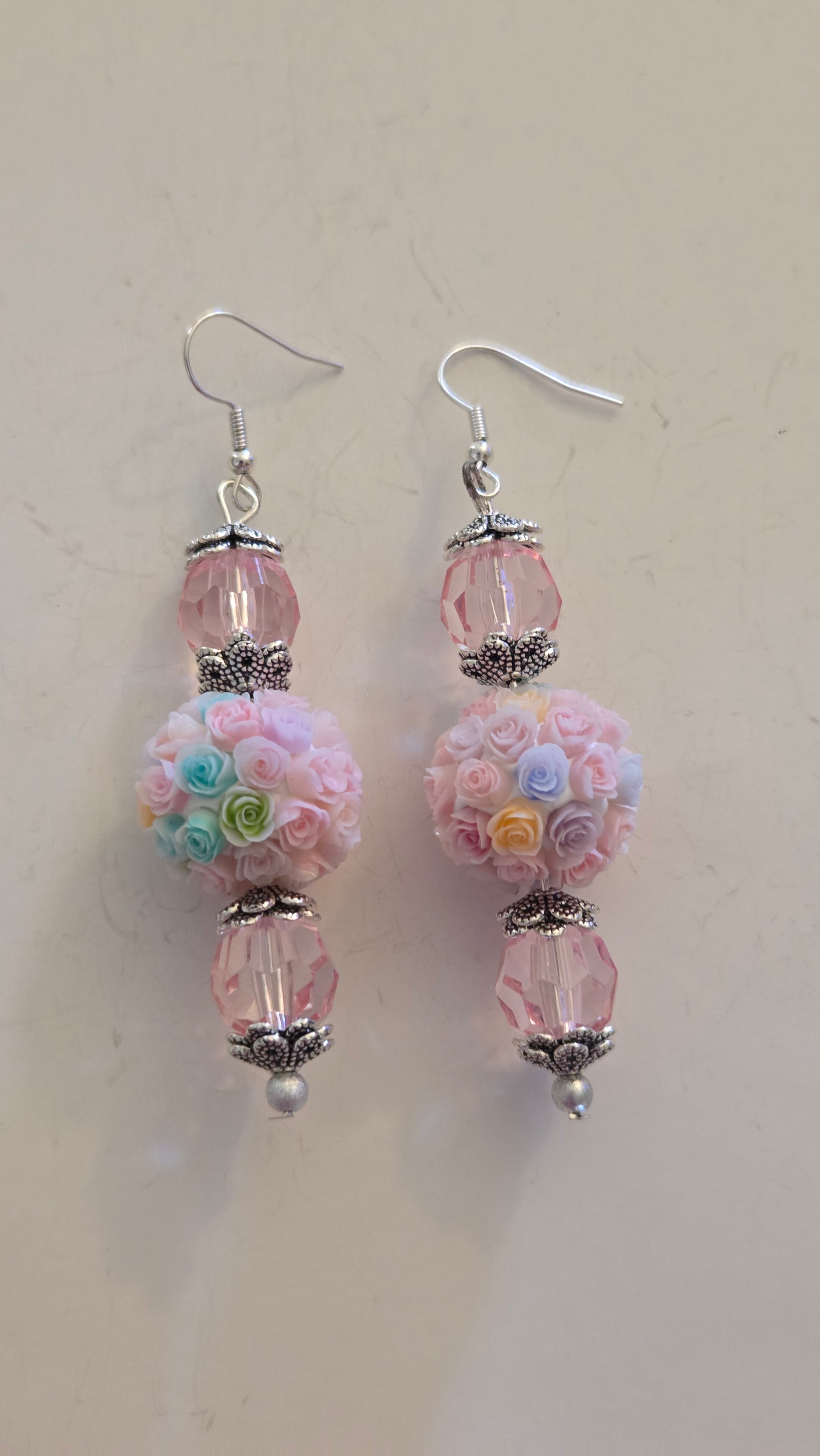 Flower Bead Earrings  #4804