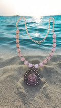 Pink Pendant Necklace     #4817