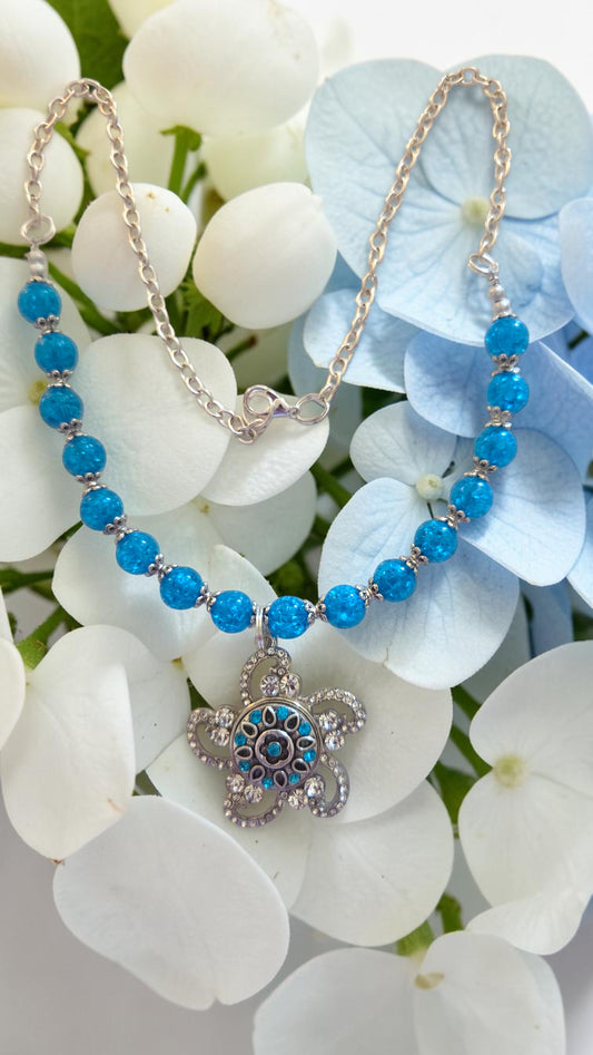 Turquoise Pendant Necklace   #5011