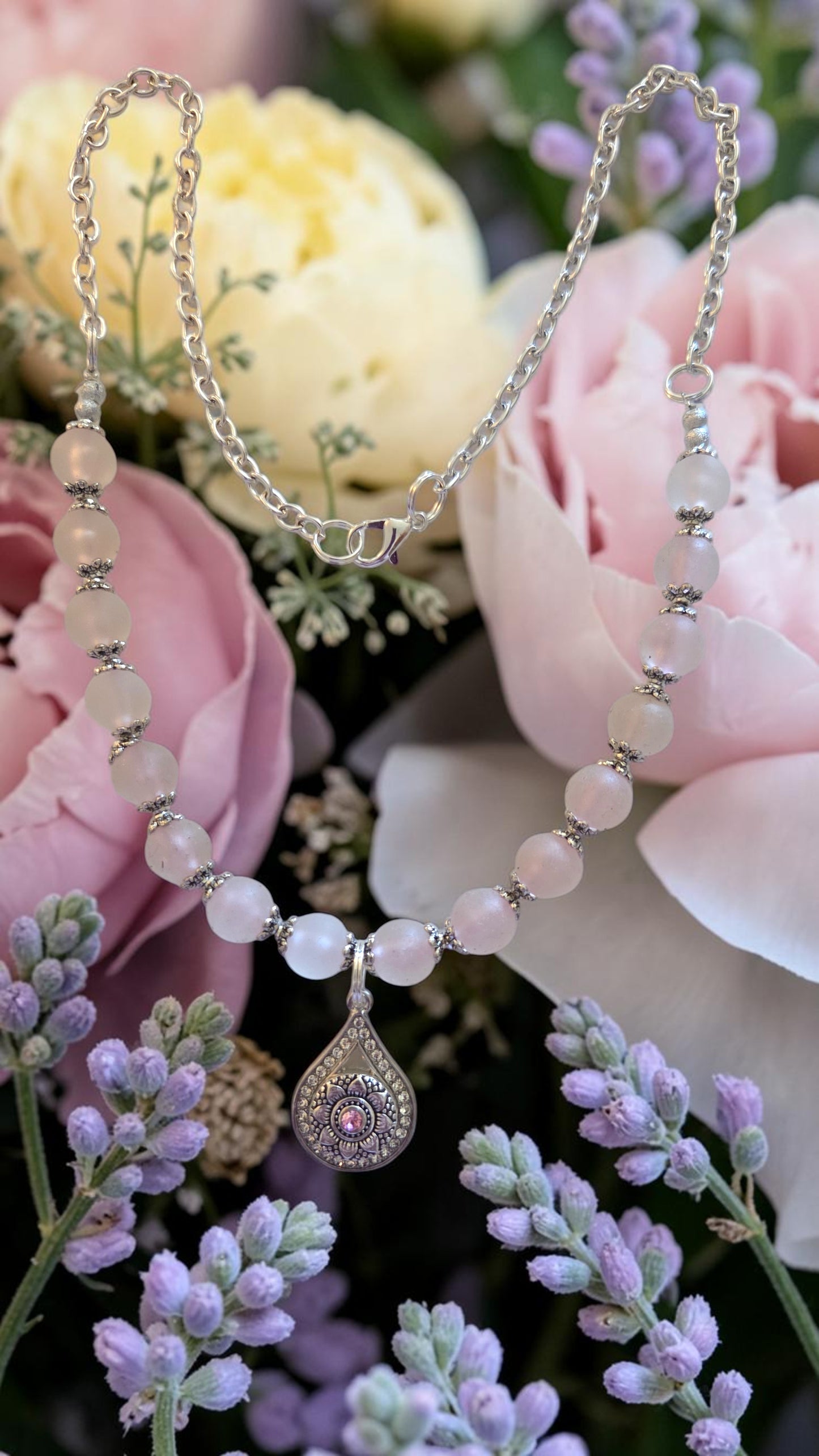 Pink Pendant Necklace  #5007
