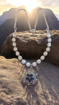 Blue Pendant Necklace    #4815