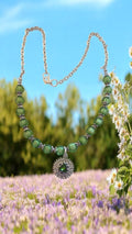 Green Pendant Necklace   #4818