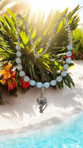 Light Turquoise Pendant Necklace    #4819