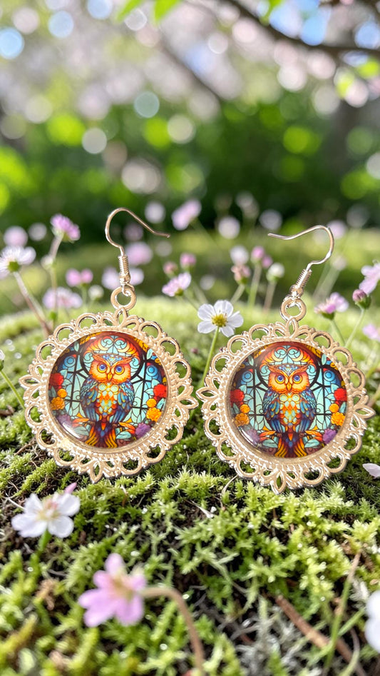 Owl Earrings   #5025