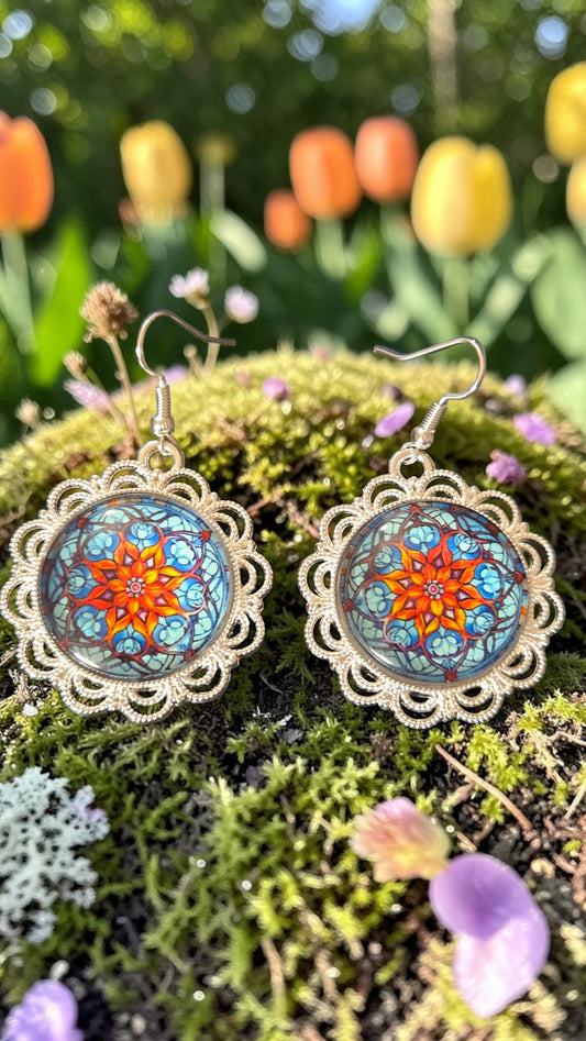 Mandala Earrings   #5026
