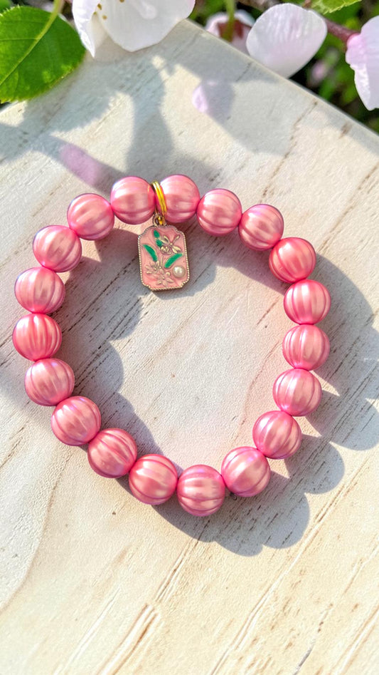 Flower Charm Bracelet   #5053