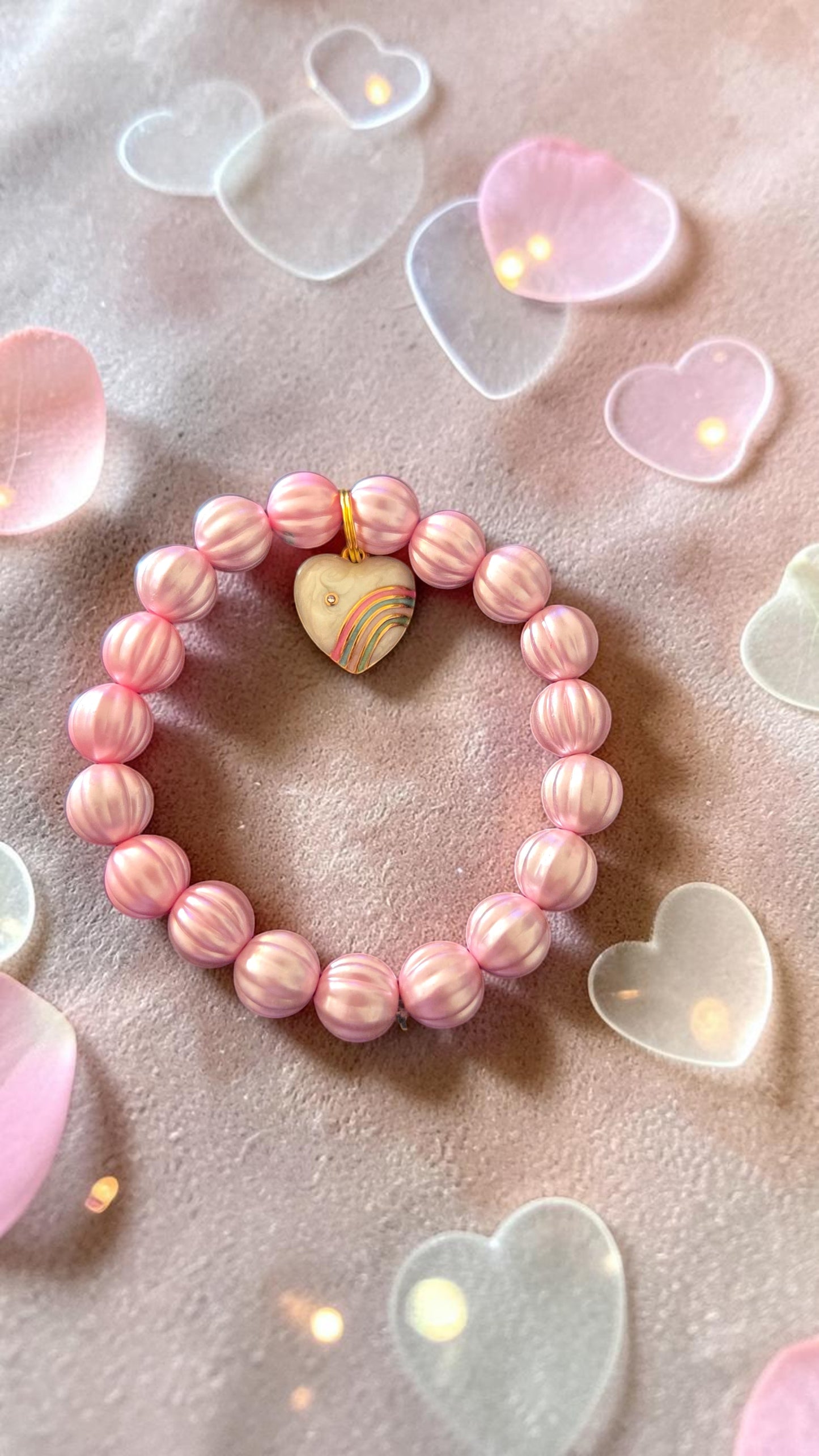 Heart Charm Bracelet  #5050