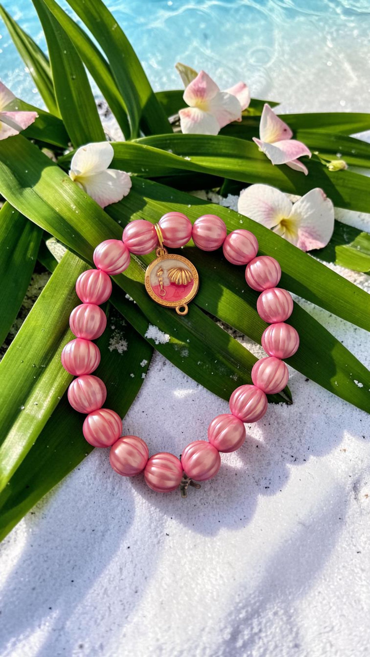 Beachy Theme Charm Bracelet   #5048