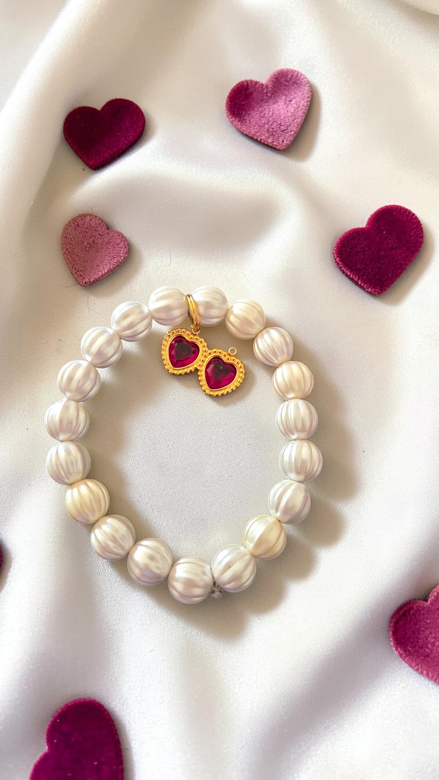 Heart Charm Bracelet  #5049