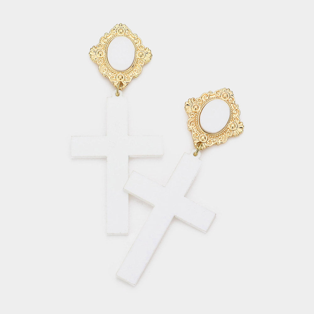 Cross earrings
