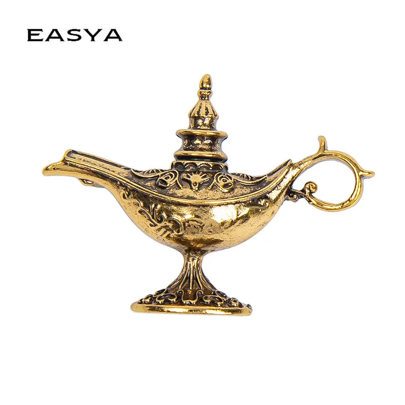 EASYA Fashion Retro Lamp Brooches Men's Suit Collar Lapel Brooch Pin Men Wedding Banquet Fashion Jewelry