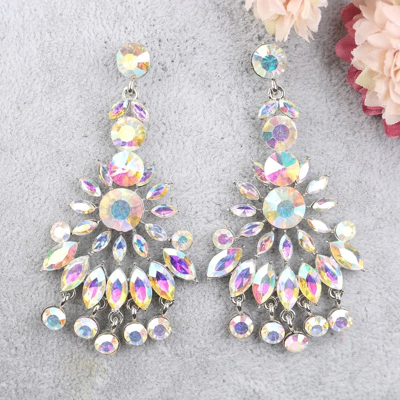 VEYO Luxury Rhinestone Crystal Earings Elegant Tassels Bride Dangle Earrings Fashion Jewelry for Woman New Gift