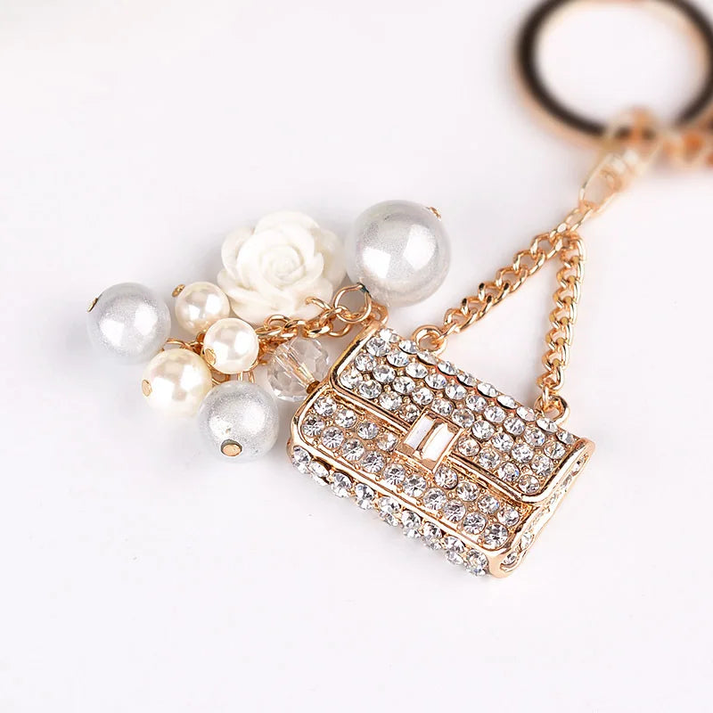 2026 Full Crystal Motorcy Pendants Jewelry Animal Keychain Car keyrings Women's bag accessories Unicorn keychain Rhinestone Keys