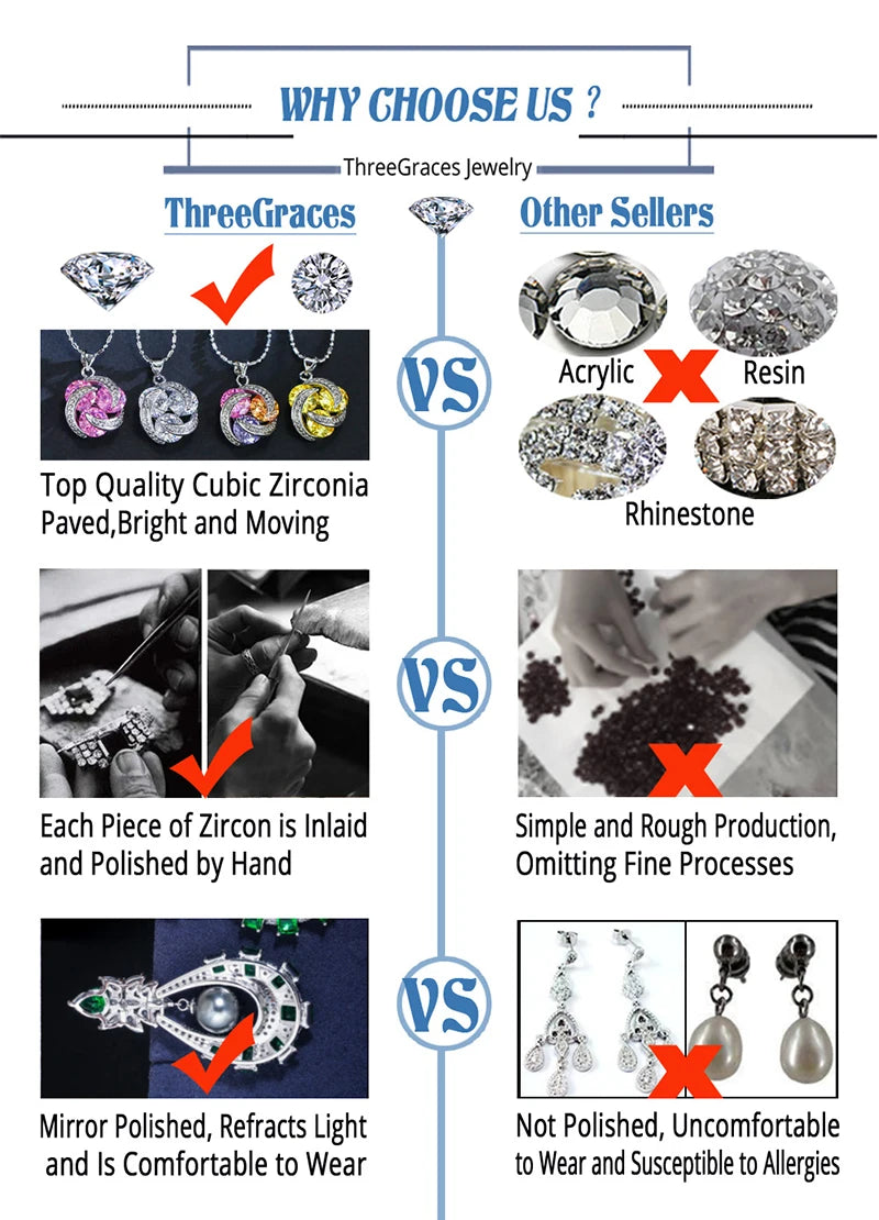 ThreeGraces Luxury Bridal CZ Jewelry Brilliant Cubic Zirconia Crystal Long Dangling Wedding Chandelier Earrings for Brides ER168