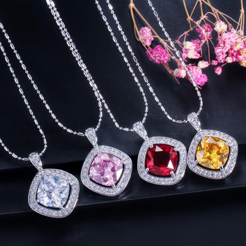 ThreeGraces Summer Yellow Cubic Zirconia Crystal Necklace Earrings and Ring Sets Fashion Austrian Ladies Party  Jewelry  JS190
