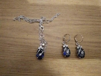 925 Silver Needle Flower Water Drop Wedding Jewelry Sets For Women Cubic Zircon Pendant Necklace Earring Sets Party Gift