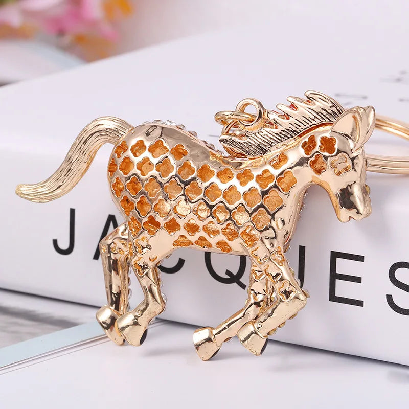 2026 Full Crystal Motorcy Pendants Jewelry Animal Keychain Car keyrings Women's bag accessories Unicorn keychain Rhinestone Keys