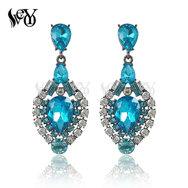 VEYO Fashion Luxury Drop Earrings Water Crystal Earring Rhinestone Alloy Top Quality