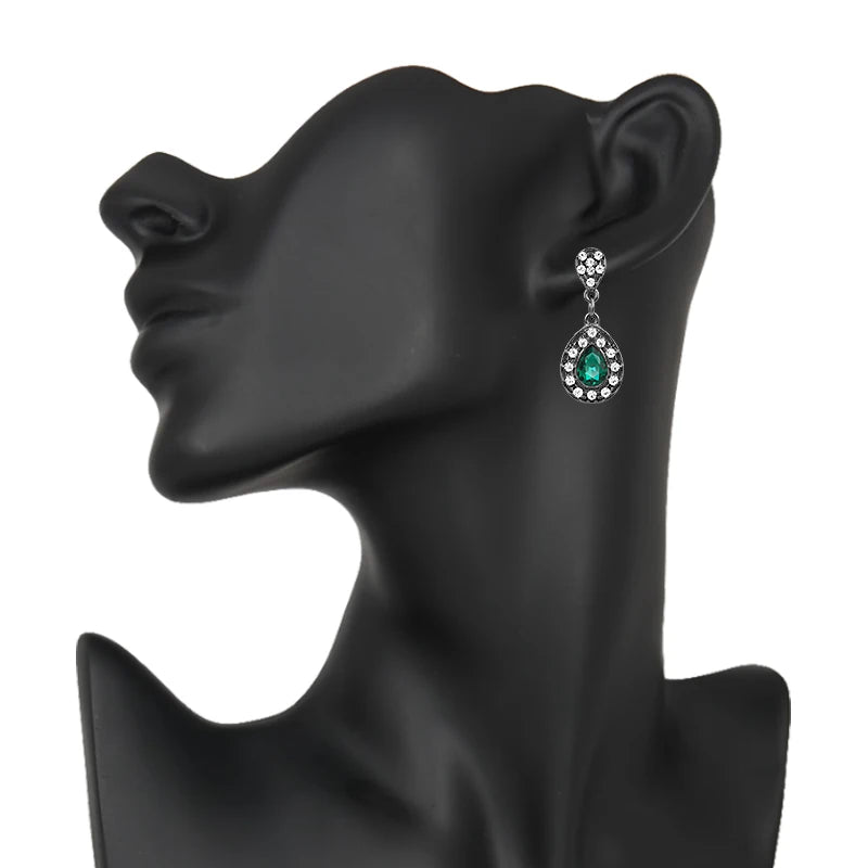 VEYO Cute Crystal Drop Earring Trendy Drop Rhinestone Earrings for Woman Fashion Jewelry