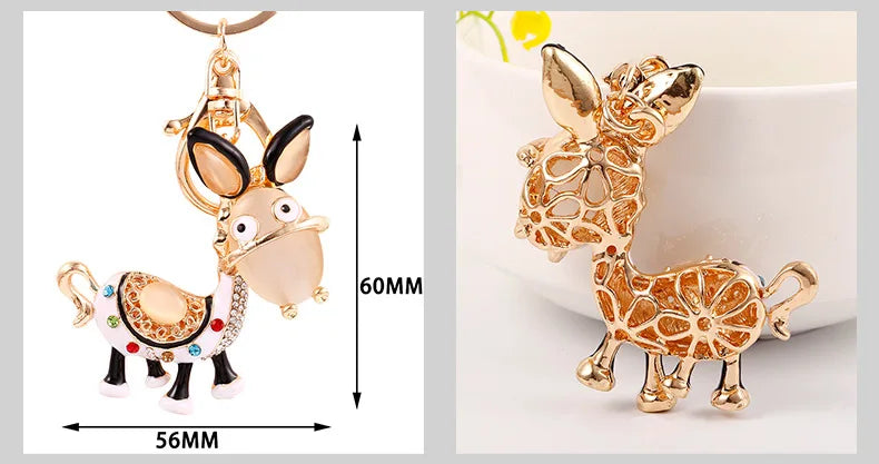 2026 Full Crystal Motorcy Pendants Jewelry Animal Keychain Car keyrings Women's bag accessories Unicorn keychain Rhinestone Keys