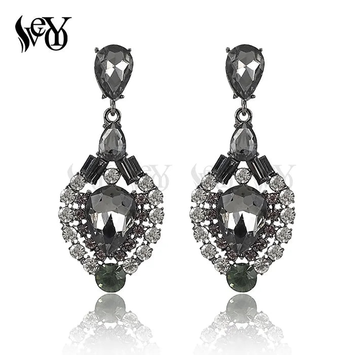 VEYO Fashion Luxury Drop Earrings Water Crystal Earring Rhinestone Alloy Top Quality