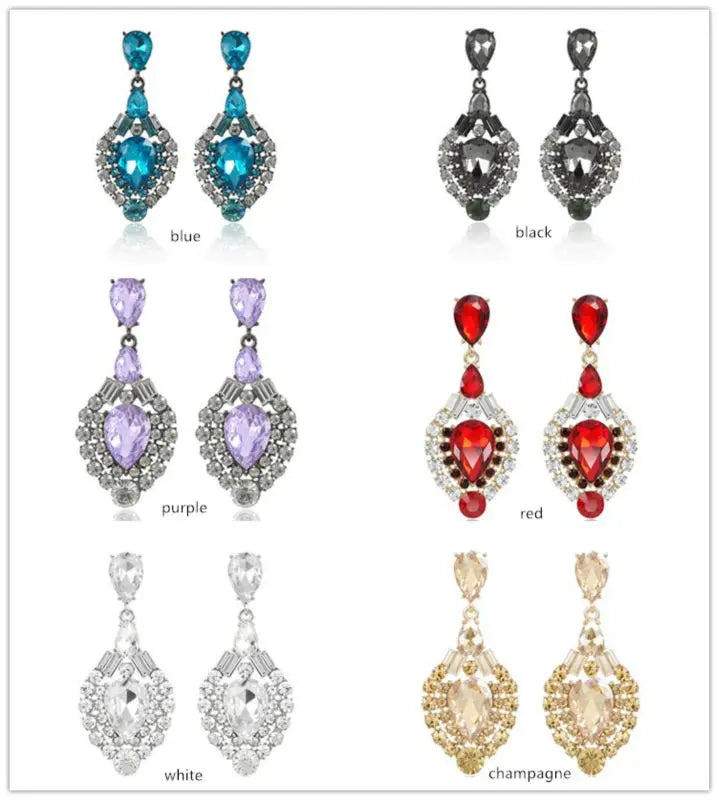 VEYO Fashion Luxury Drop Earrings Water Crystal Earring Rhinestone Alloy Top Quality