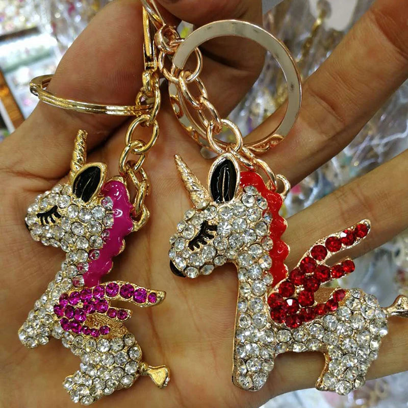 2024 Full Rhinestone Crystal Pumpkin Keychains Car Keyrings Women's Bags Decoration Keychain Gifts Holiday Jewelry