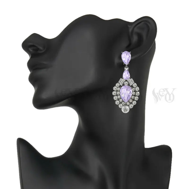 VEYO Fashion Luxury Drop Earrings Water Crystal Earring Rhinestone Alloy Top Quality