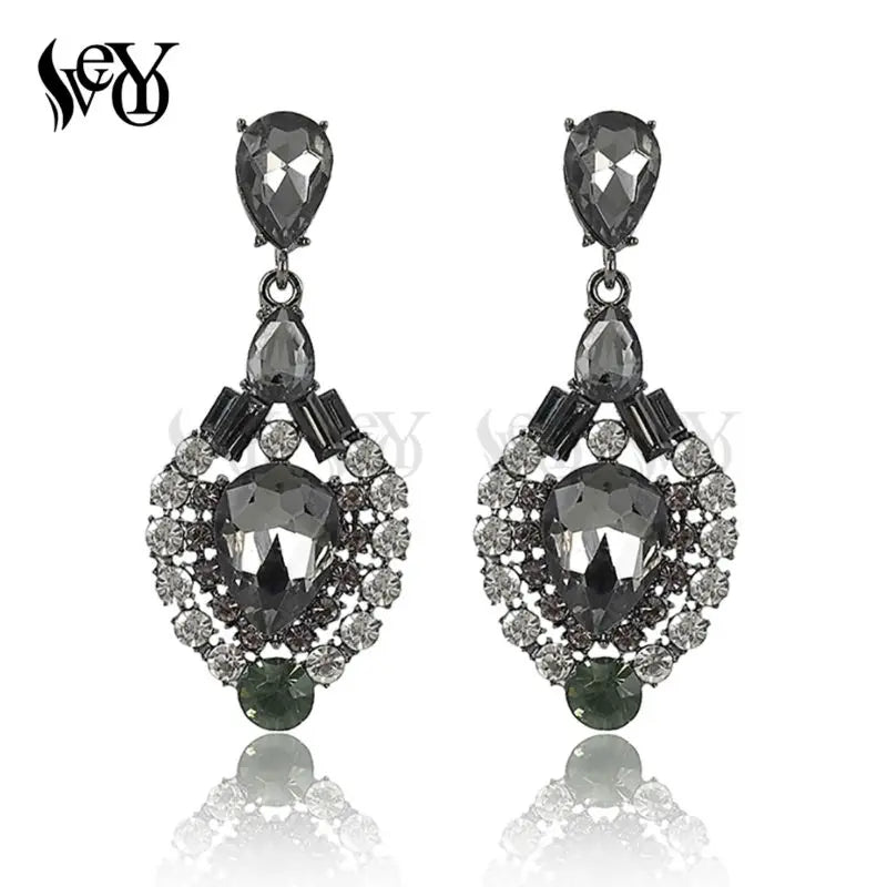 VEYO Fashion Luxury Drop Earrings Water Crystal Earring Rhinestone Alloy Top Quality