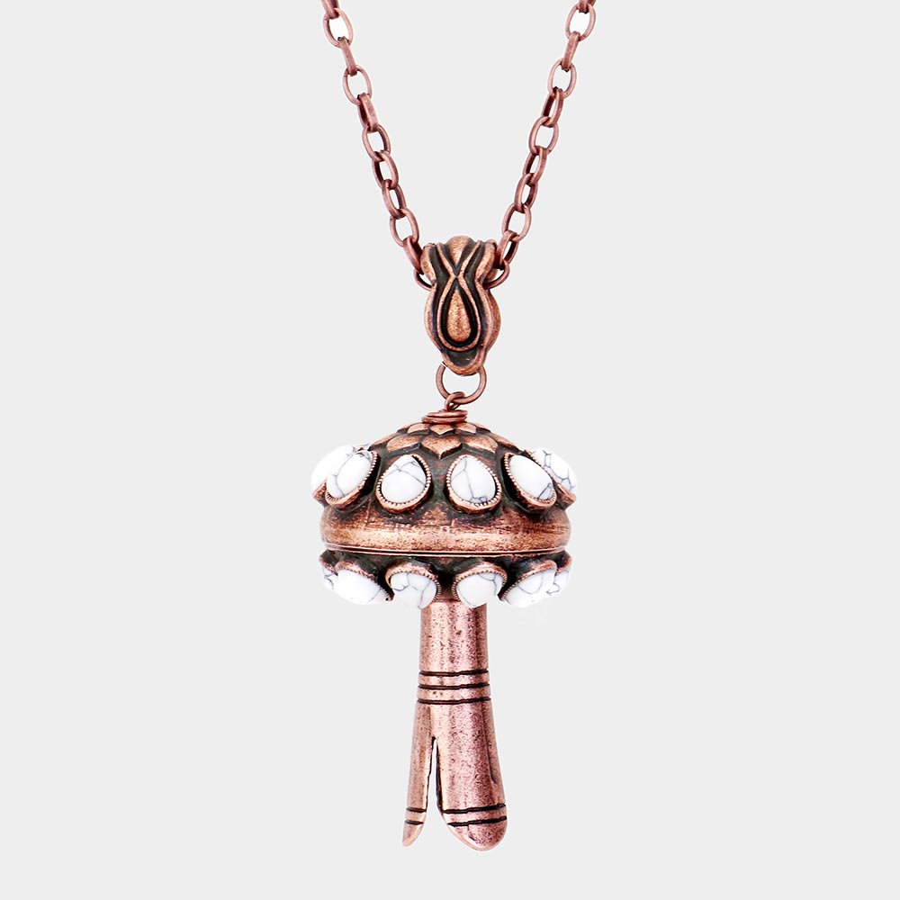 Single Squash Blossom Pendant Necklace